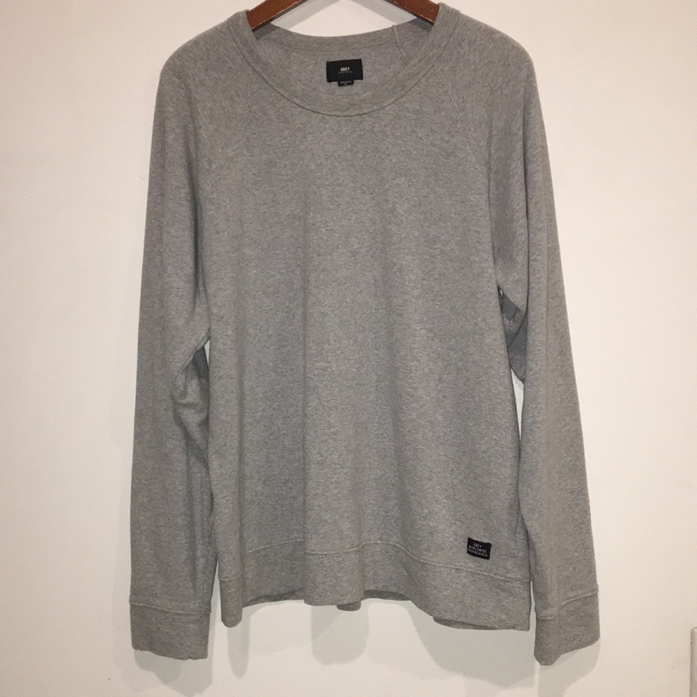 OBEY Worldwide Propaganda Men’s XL Raglan Crew Sweatshirt